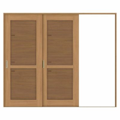 採風 室内引戸 片引き戸 2枚建 Vレール方式 ラシッサS 通風タイプ LTA ケーシング付枠 2420 W2432×H2023mm リクシル トステム 片引戸 ドア LIXIL/TOSTEM リビング建材 室内建具 戸 扉 ドア リフォーム DIY