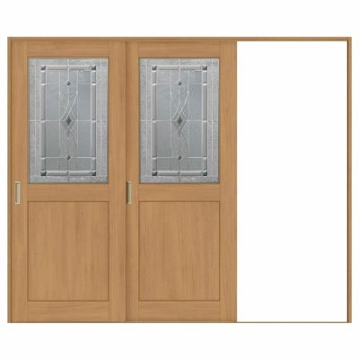 室内引戸 片引き戸 2枚建 Vレール方式 ラシッサS クラシックタイプ LWB ケーシング付枠 2420 W2432×H2023mm リクシル トステム 片引戸 ドア LIXIL/TOSTEM リビング建材 室内建具 戸 扉 ドア リフォーム DIY