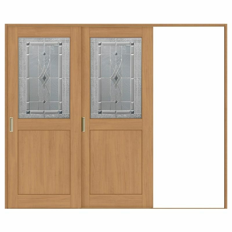 室内引戸 片引き戸 2枚建 Vレール方式 ラシッサS クラシックタイプ LWB ケーシング付枠 2420 W2432×H2023mm リクシル トステム 片引戸 ドア LIXIL/TOSTEM リビング建材 室内建具 戸 扉 ドア リフォーム DIY