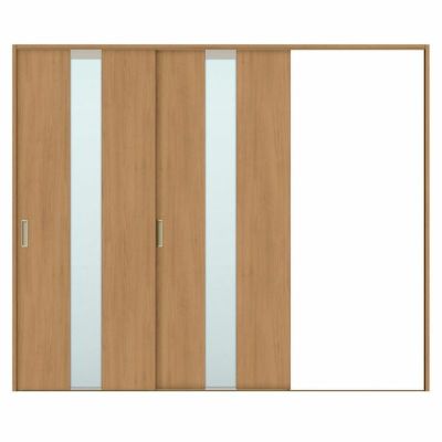 室内引戸 片引き戸 2枚建 Vレール方式 ラシッサS ガラスタイプ LGM ケーシング付枠 2420 W2432×H2023mm リクシル トステム 片引戸 ドア LIXIL/TOSTEM リビング建材 室内建具 戸 扉 ドア リフォーム DIY