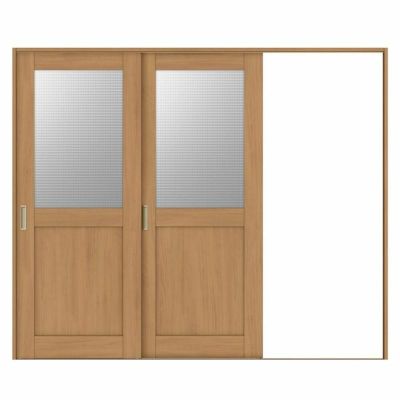 室内引戸 片引き戸 2枚建 Vレール方式 ラシッサS ガラスタイプ LGH ケーシング付枠 2420 W2432×H2023mm リクシル トステム 片引戸 ドア LIXIL/TOSTEM リビング建材 室内建具 戸 扉 ドア リフォーム DIY