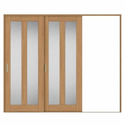 室内引戸 片引き戸 2枚建 Vレール方式 ラシッサS ガラスタイプ LGG ケーシング付枠 2420 W2432×H2023mm リクシル トステム 片引戸 ドア LIXIL/TOSTEM リビング建材 室内建具 戸 扉 ドア リフォーム DIY