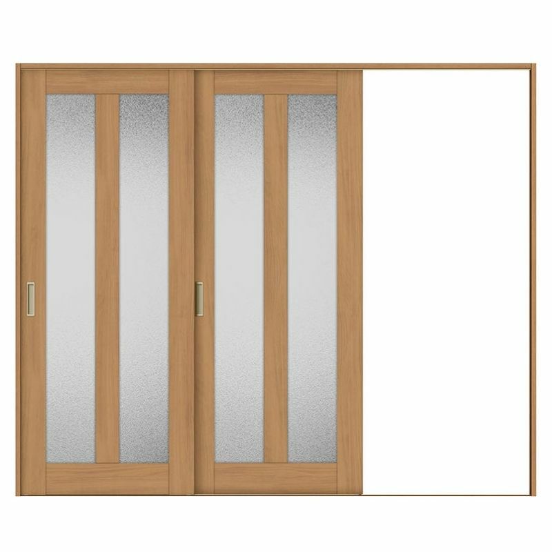 室内引戸 片引き戸 2枚建 Vレール方式 ラシッサS ガラスタイプ LGG ケーシング付枠 2420 W2432×H2023mm リクシル トステム 片引戸 ドア LIXIL/TOSTEM リビング建材 室内建具 戸 扉 ドア リフォーム DIY
