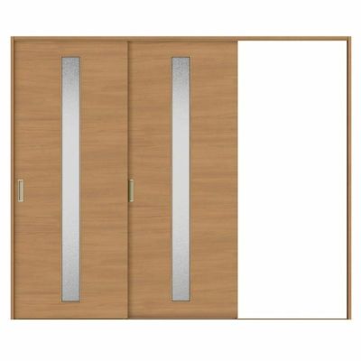 室内引戸 片引き戸 2枚建 Vレール方式 ラシッサS ガラスタイプ LGB ケーシング付枠 2420 W2432×H2023mm リクシル トステム 片引戸 ドア LIXIL/TOSTEM リビング建材 室内建具 戸 扉 ドア リフォーム DIY