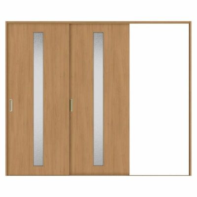 室内引戸 片引き戸 2枚建 Vレール方式 ラシッサS ガラスタイプ LGA ケーシング付枠 2420 W2432×H2023mm リクシル トステム 片引戸 ドア LIXIL/TOSTEM リビング建材 室内建具 戸 扉 ドア リフォーム DIY