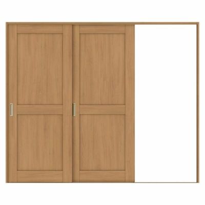 室内引戸 片引き戸 2枚建 Vレール方式 ラシッサS パネルタイプ LAH ケーシング付枠 2420 W2432×H2023mm リクシル トステム 片引戸 ドア LIXIL/TOSTEM リビング建材 室内建具 戸 扉 ドア リフォーム DIY