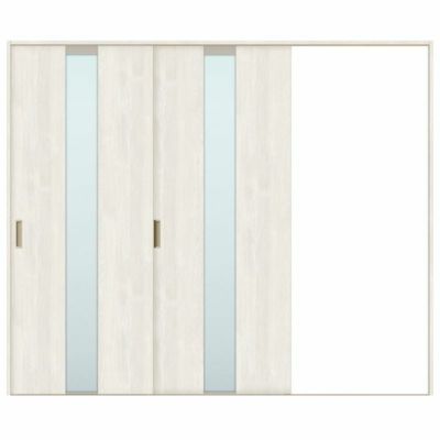 室内引戸 片引き戸 2枚建 Vレール方式 ラシッサS ガラスタイプ LGM ノンケーシング枠 2420 W2432×H2023mm リクシル トステム 片引戸 ドア LIXIL/TOSTEM リビング建材 室内建具 戸 扉 ドア リフォーム DIY