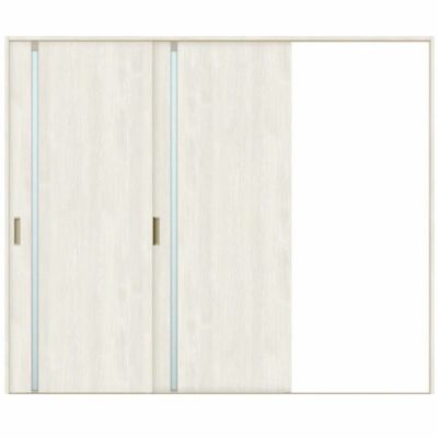 室内引戸 片引き戸 2枚建 Vレール方式 ラシッサS ガラスタイプ LGL ノンケーシング枠 2420 W2432×H2023mm リクシル トステム 片引戸 ドア LIXIL/TOSTEM リビング建材 室内建具 戸 扉 ドア リフォーム DIY