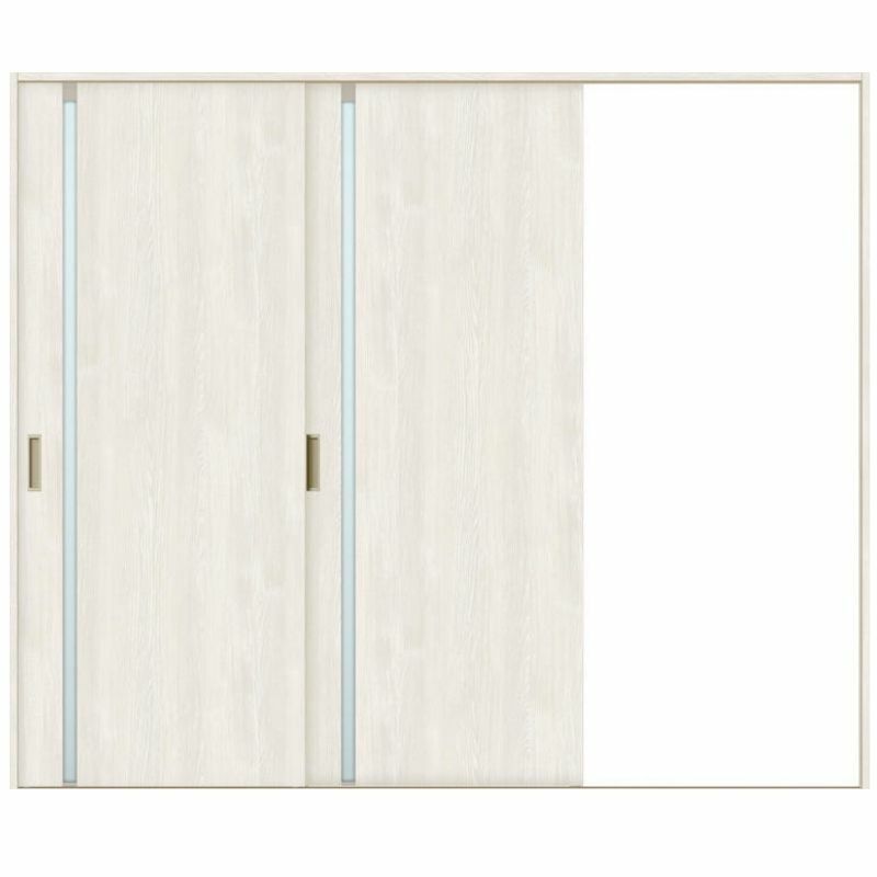 室内引戸 片引き戸 2枚建 Vレール方式 ラシッサS ガラスタイプ LGL ノンケーシング枠 2420 W2432×H2023mm リクシル トステム 片引戸 ドア LIXIL/TOSTEM リビング建材 室内建具 戸 扉 ドア リフォーム DIY