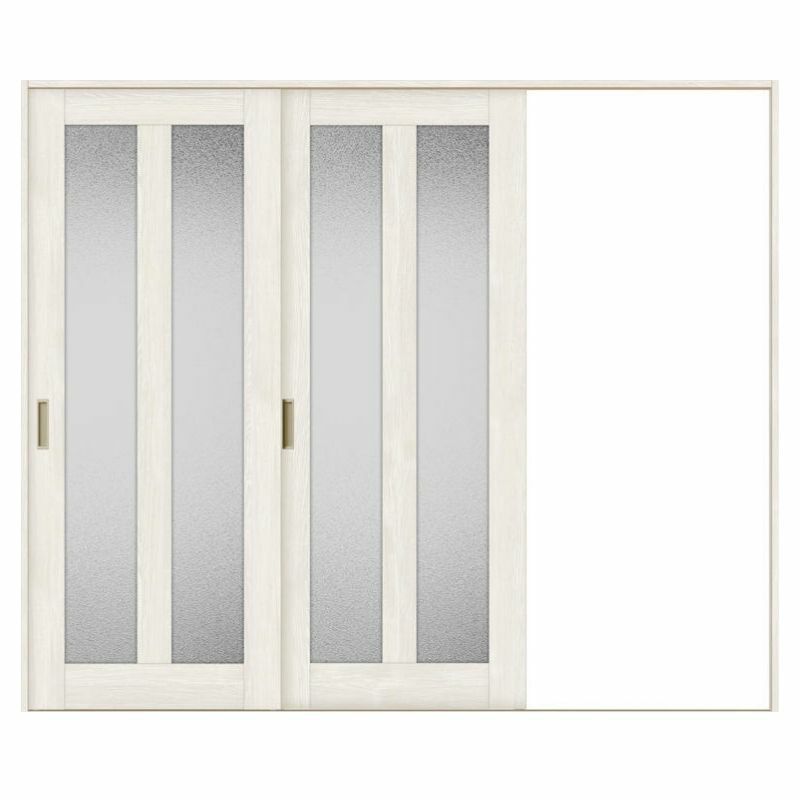 室内引戸 片引き戸 2枚建 Vレール方式 ラシッサS ガラスタイプ LGG ノンケーシング枠 2420 W2432×H2023mm リクシル トステム 片引戸 ドア LIXIL/TOSTEM リビング建材 室内建具 戸 扉 ドア リフォーム DIY