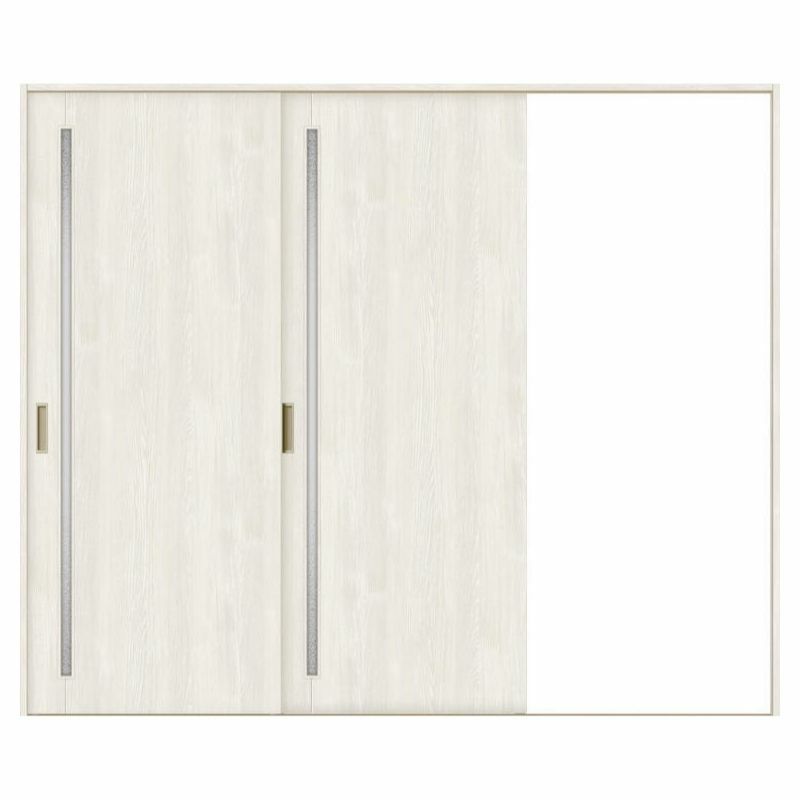 室内引戸 片引き戸 2枚建 Vレール方式 ラシッサS ガラスタイプ LGC ノンケーシング枠 2420 W2432×H2023mm リクシル トステム 片引戸 ドア LIXIL/TOSTEM リビング建材 室内建具 戸 扉 ドア リフォーム DIY