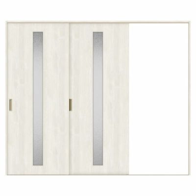 室内引戸 片引き戸 2枚建 Vレール方式 ラシッサS ガラスタイプ LGA ノンケーシング枠 2420 W2432×H2023mm リクシル トステム 片引戸 ドア LIXIL/TOSTEM リビング建材 室内建具 戸 扉 ドア リフォーム DIY