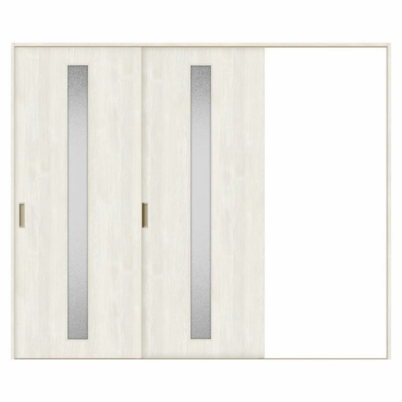 室内引戸 片引き戸 2枚建 Vレール方式 ラシッサS ガラスタイプ LGA ノンケーシング枠 2420 W2432×H2023mm リクシル トステム 片引戸 ドア LIXIL/TOSTEM リビング建材 室内建具 戸 扉 ドア リフォーム DIY