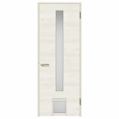 ペットドア付室内ドア ラシッサS LGB ノンケーシング枠 0720 W780×H2023mm ガラス入りドア 錠付き/錠なし リクシル LIXIL 小型/中型 ペットドア付き 屋内 セミオーダー 建具 ドア 木製 おしゃれ 室内ドア 交換 リフォーム DIY 【リフォームおたすけDIY】