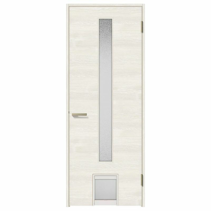 ペットドア付室内ドア ラシッサS LGB ノンケーシング枠 0720 W780×H2023mm ガラス入りドア 錠付き/錠なし リクシル LIXIL 小型/中型 ペットドア付き 屋内 セミオーダー 建具 ドア 木製 おしゃれ 室内ドア 交換 リフォーム DIY 【リフォームおたすけDIY】