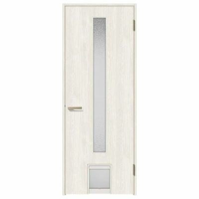 ペットドア付室内ドア ラシッサS LGA ノンケーシング枠 0720 W780×H2023mm ガラス入りドア 錠付き/錠なし リクシル LIXIL 小型/中型 ペットドア付き 屋内 セミオーダー 建具 ドア 木製 おしゃれ 室内ドア 交換 リフォーム DIY 【リフォームおたすけDIY】