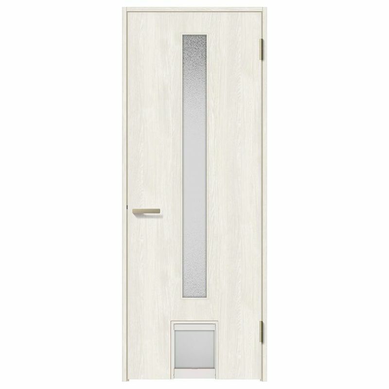 ペットドア付室内ドア ラシッサS LGA ノンケーシング枠 0720 W780×H2023mm ガラス入りドア 錠付き/錠なし リクシル LIXIL 小型/中型 ペットドア付き 屋内 セミオーダー 建具 ドア 木製 おしゃれ 室内ドア 交換 リフォーム DIY 【リフォームおたすけDIY】