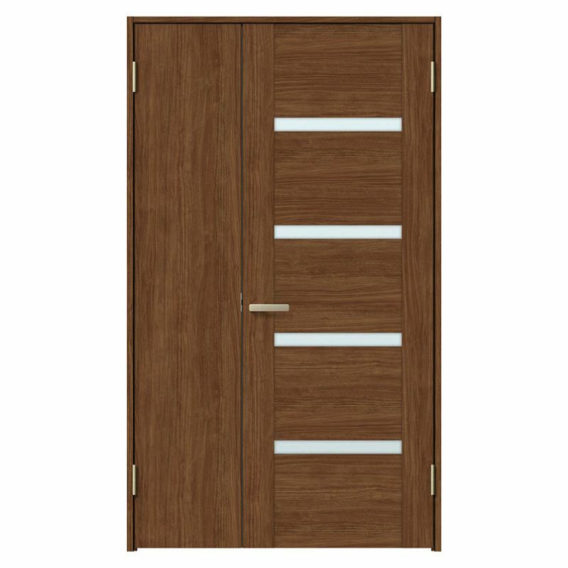 室内ドア 親子ドア ラシッサS LGR ケーシング付枠 1220 W1188×H2023mm ガラス入りドア 錠付き/錠なし リクシル LIXIL 屋内 セミオーダー 建具 ドア 木製 おしゃれ 室内ドア 交換 リフォーム DIY 【リフォームおたすけDIY】