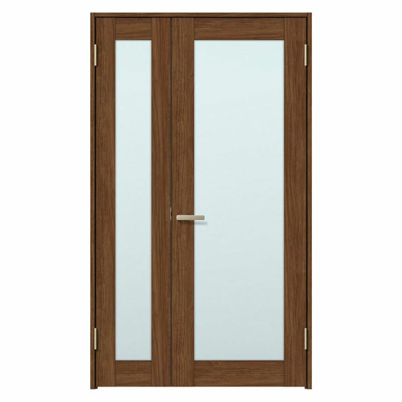 室内ドア 親子ドア ラシッサS LGK ケーシング付枠 1220 W1188×H2023mm ガラス入りドア 錠付き/錠なし リクシル LIXIL 屋内 セミオーダー 建具 ドア 木製 おしゃれ 室内ドア 交換 リフォーム DIY 【リフォームおたすけDIY】