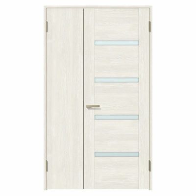 室内ドア 親子ドア ラシッサS LGR ノンケーシング枠 1220 W1188×H2023mm ガラス入りドア 錠付き/錠なし リクシル LIXIL 屋内 セミオーダー 建具 ドア 木製 おしゃれ 室内ドア 交換 リフォーム DIY 【リフォームおたすけDIY】