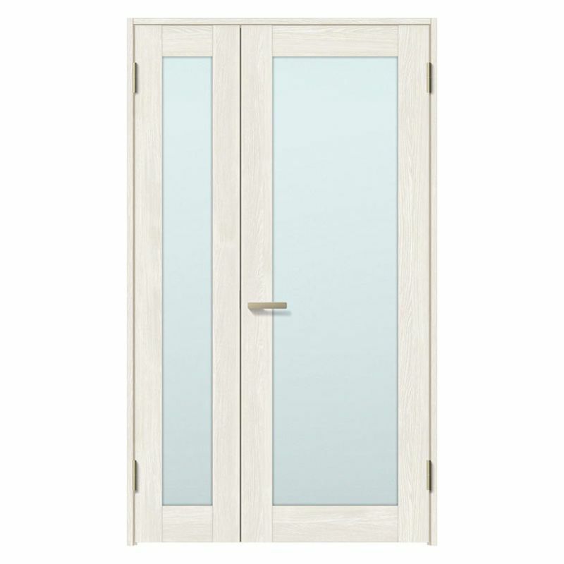 室内ドア 親子ドア ラシッサS LGK ノンケーシング枠 1220 W1188×H2023mm ガラス入りドア 錠付き/錠なし リクシル LIXIL 屋内 セミオーダー 建具 ドア 木製 おしゃれ 室内ドア 交換 リフォーム DIY 【リフォームおたすけDIY】