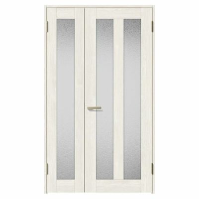 室内ドア 親子ドア ラシッサS LGG ノンケーシング枠 1220 W1188×H2023mm ガラス入りドア 錠付き/錠なし リクシル LIXIL 屋内 セミオーダー 建具 ドア 木製 おしゃれ 室内ドア 交換 リフォーム DIY 【リフォームおたすけDIY】