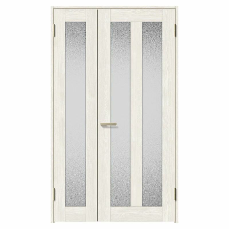 室内ドア 親子ドア ラシッサS LGG ノンケーシング枠 1220 W1188×H2023mm ガラス入りドア 錠付き/錠なし リクシル LIXIL 屋内 セミオーダー 建具 ドア 木製 おしゃれ 室内ドア 交換 リフォーム DIY 【リフォームおたすけDIY】