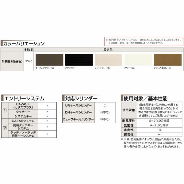 リクシル 玄関ドア クリエラR 片開きドア 19型ランマ無 ドアクローザー付 LIXIL/TOSTEM トステム 玄関ドア 店舗 事務所 住宅 ドア アルミサッシ リフォーム DIY 4枚目