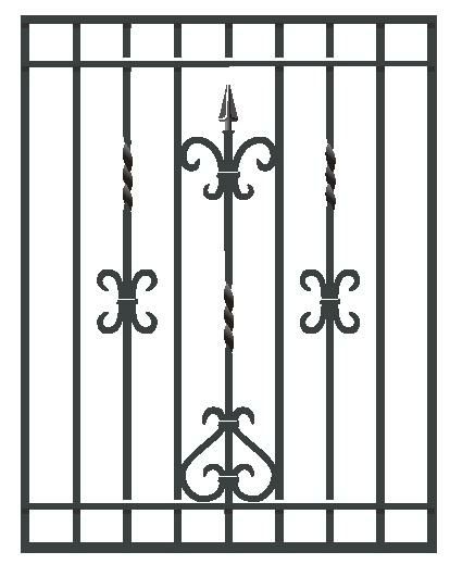 鋳物面格子 ブリティッシュ型 06009 W810×H1096mm 壁付 LIXIL/TOSTEM リクシル/トステム 窓サッシ アルミ面格子 デザイン格子 おしゃれ 後付け リフォーム DIY