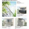 テラス屋根 スピーネ リクシル 間口2000×出幅2085mm 造り付け屋根タイプ 屋根R型 耐積雪対応強度50cm 自在桁 リフォーム DIY 2枚目