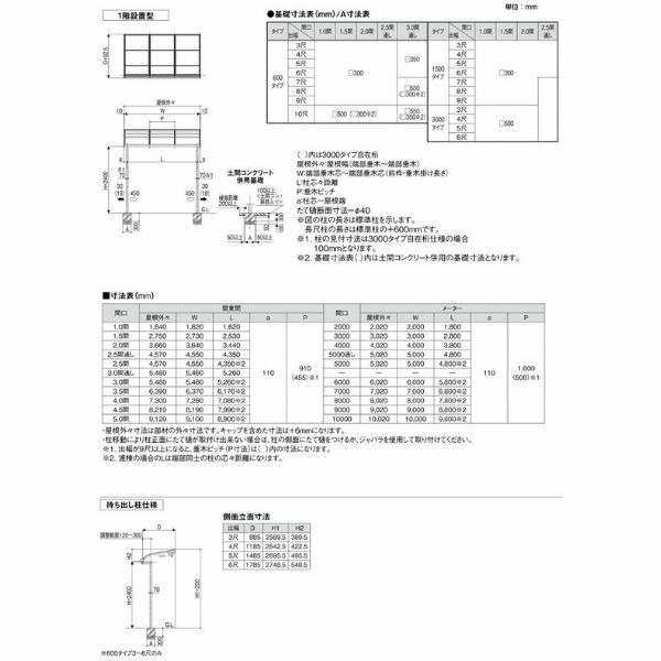 テラス屋根 スピーネ リクシル 間口5000×出幅2685mm テラスタイプ 屋根R型 耐積雪対応強度20cm 標準柱 リフォーム DIY 7枚目