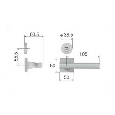 LIXIL/TOSTEM リビング建材用部品 ドア ハンドル：スタイルKタイプ把手表示錠[MZTZTKH52] [リクシル][トステム]