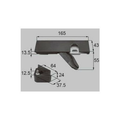 LIXIL/TOSTEM リビング建材用部品 ドア ソフトモーション：コンパクトドアソフトモーション(右)[MZDZCS061R] [リクシル][トステム]