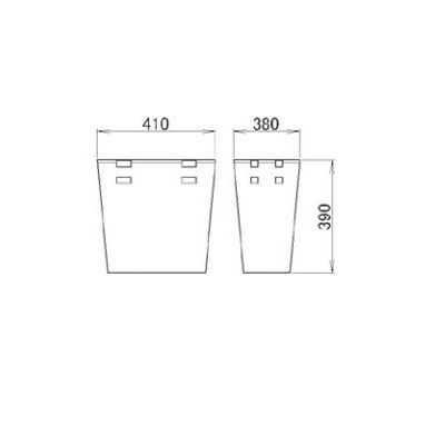 LIXIL/TOSTEM 住器用部品 洗面 キャビネット 収納パーツ：ランドリーバスケット W450用[KAAJQZZ4200] [リクシル][トステム] 2枚目