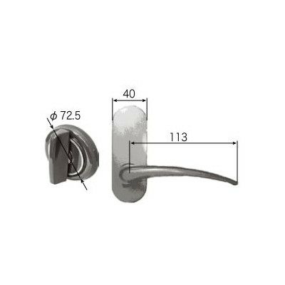 LIXIL/TOSTEM リビング建材用部品 ＳＬ(戸襖、和襖、和障子) 戸襖ドア：白縁用戸襖錠セット[FNMZ432] [リクシル][トステム]