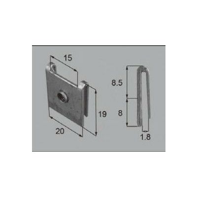 LIXIL/TOSTEM ドア引戸用部品 その他 玄関・店舗・勝手口・テラスドア：ハサミナットNo.2[FNMZ037] [リクシル][トステム] 2枚目