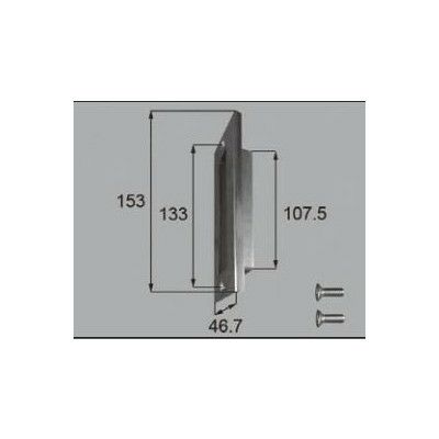 LIXIL/TOSTEM ドア引戸用部品 錠 玄関店舗勝手口テラスドア ストライクセット：ストライクセット[FNMZ001] [リクシル][トステム]