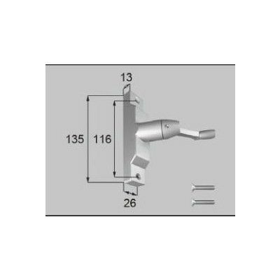 LIXIL/TOSTEM 窓サッシ用部品 錠 装飾窓 オペレーター：オペレーターハンドル[FNMS189] [リクシル][トステム]