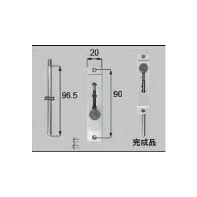 LIXIL/TOSTEM 窓サッシ用部品 錠 雨戸：雨戸錠[E1X12] [リクシル][トステム]