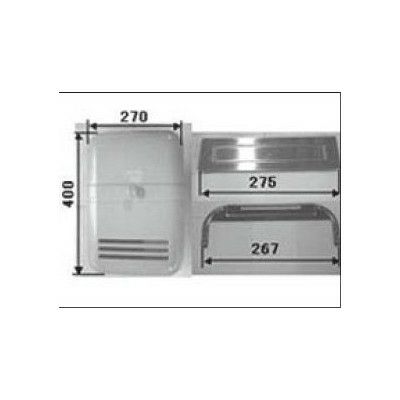 LIXIL/TOSTEM ドア引戸用部品 ポスト 玄関店舗勝手口テラスドア：ポストセット[DEJZ100] [リクシル][トステム]