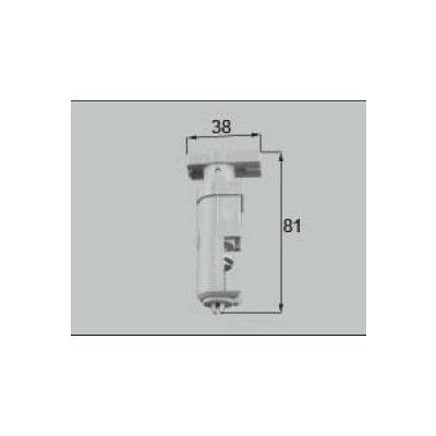 LIXIL/TOSTEM ドア引戸用部品 丁番 浴室中折れドア：上部ヒンジ(戸先側)セット[DCZZ306] [リクシル][トステム] 2枚目