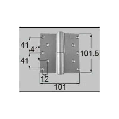 LIXIL/TOSTEM ドア引戸用部品 丁番 玄関店舗勝手口テラスドア：丁番II型 プレナス用左吊 L[DCLZ818] [リクシル][トステム]