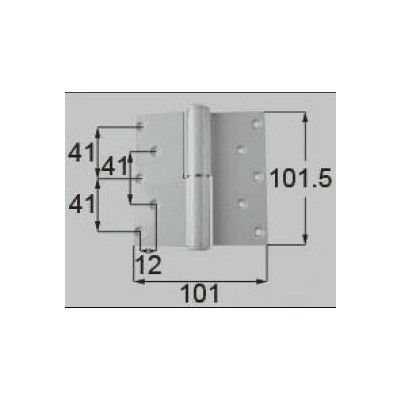 LIXIL/TOSTEM ドア引戸用部品 丁番 玄関店舗勝手口テラスドア：丁番II型 プレナス用左吊 R[DCLZ813] [リクシル][トステム] 2枚目