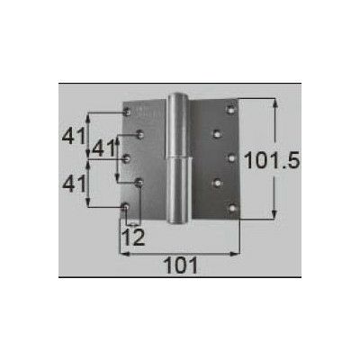 LIXIL/TOSTEM ドア引戸用部品 丁番 玄関店舗勝手口テラスドア：丁番II型 プレナス用右吊 R[DCLZ811] [リクシル][トステム]