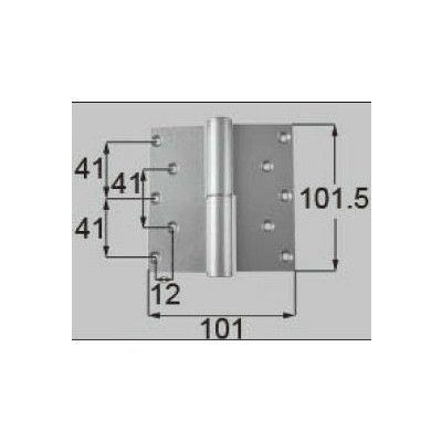 LIXIL/TOSTEM ドア引戸用部品 丁番 玄関店舗勝手口テラスドア：丁番 プレナス用右吊 R[DCLZ717] [リクシル][トステム] 2枚目