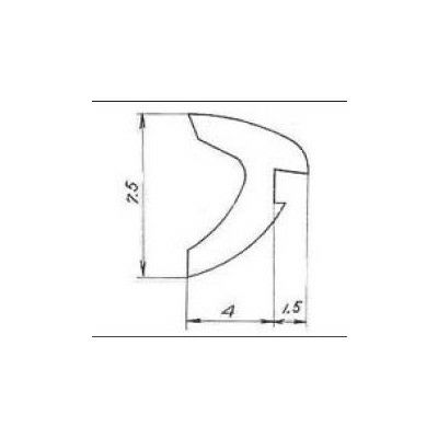 Lixil Tostem ドア引戸用部品 気密材パッキン 玄関店舗勝手口テラスドア 片ビード D5x19 リクシル トステム リフォームおたすけdiy