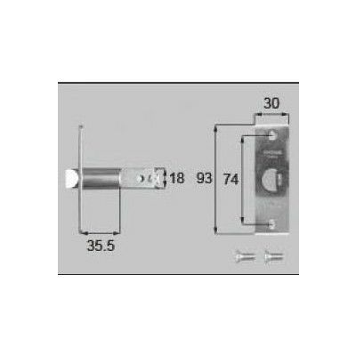 LIXIL/TOSTEM ドア引戸用部品 錠 浴室ドア・引戸：箱錠[D1X83] [リクシル][トステム]