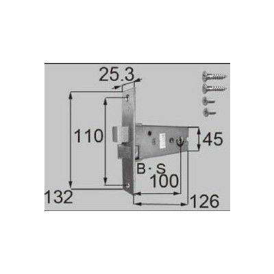 LIXIL/TOSTEM ドア引戸用部品 錠 玄関店舗勝手口テラスドア 箱錠：箱錠[D1X74] [リクシル][トステム] 2枚目