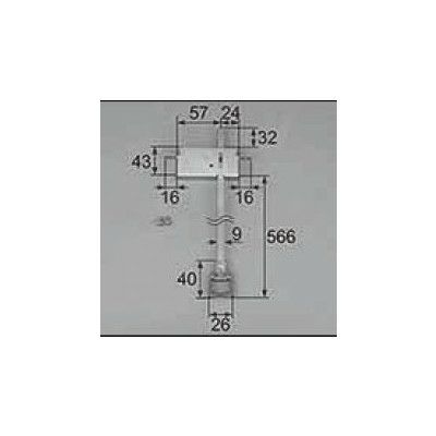 LIXIL/TOSTEM 窓サッシ用部品 錠 雨戸：雨戸錠上用[CELZ203] [リクシル][トステム]