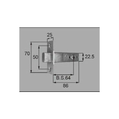 LIXIL/TOSTEM ドア引戸用部品 錠 玄関店舗勝手口テラスドア 箱錠：サブ箱錠[AZWZ754] [リクシル][トステム]